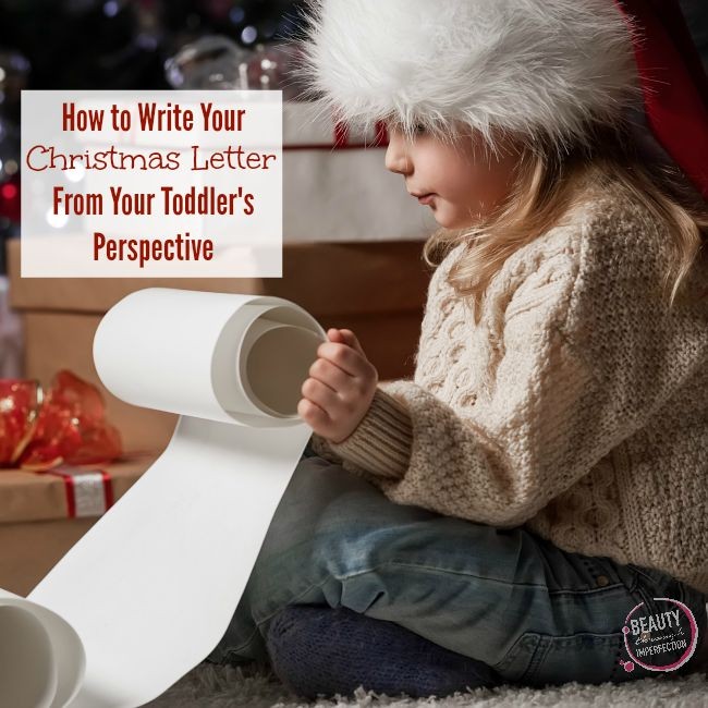 christmas letter toddler's perspective