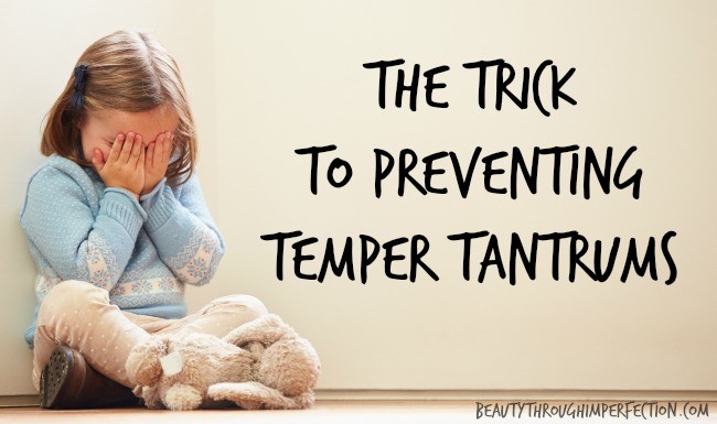preventing temper tantrums