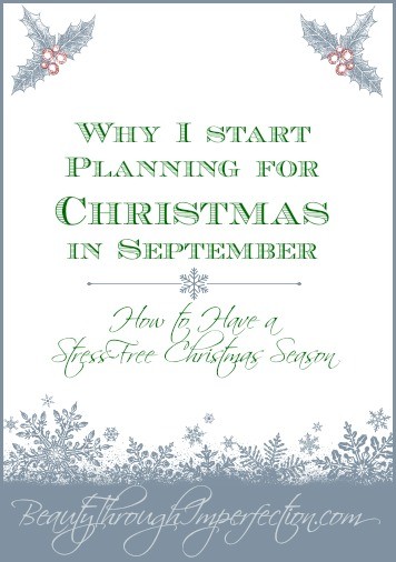 Why I start planning for Christmas in September - How to have a stress free christmas