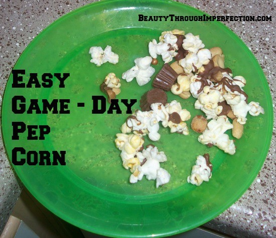 Yummy Recipe for REESE'S ® Game day pep corn!