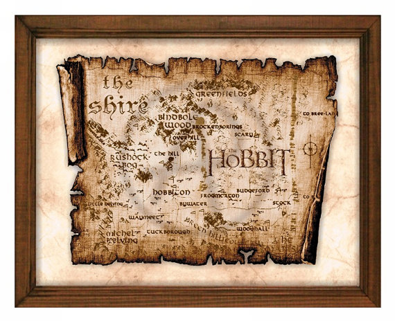 map from the hobbit