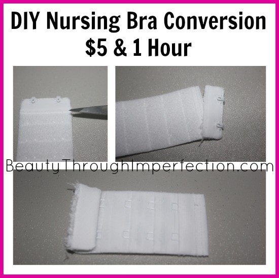 Because you should be able to feel cute and comfortable even when you are nursing. Transform your favorite bras into nursing ones - this is SO easy and quick!