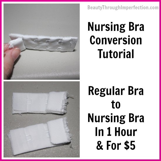Because you should be able to feel cute and comfortable even when you are nursing. Transform your favorite bras into nursing ones - this is SO easy and quick!