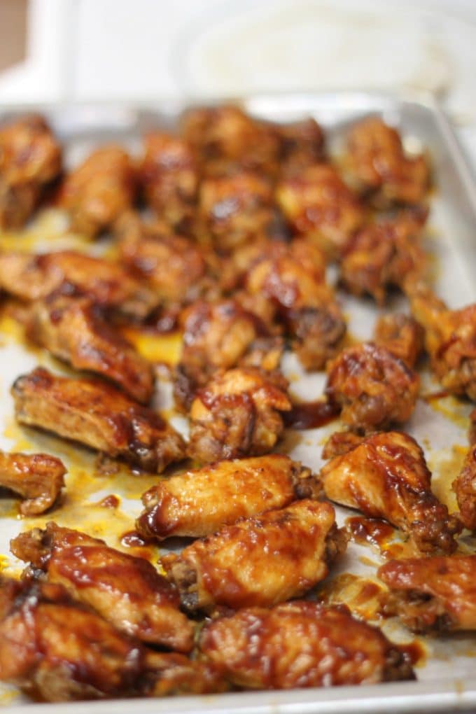 Game day snacks - easy BBQ wings