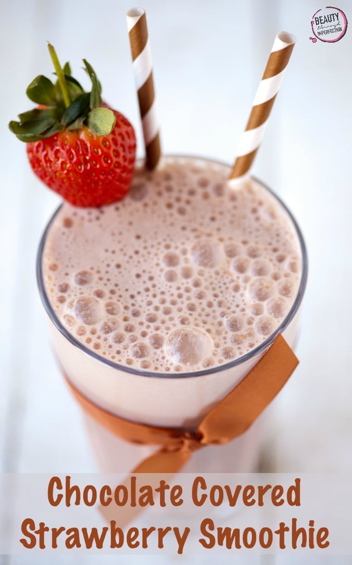 chocolate covered strawberry smoothie