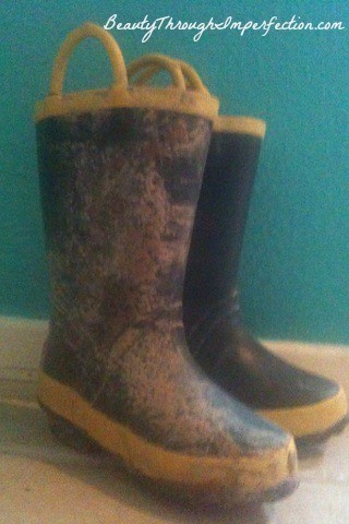 muddy boots