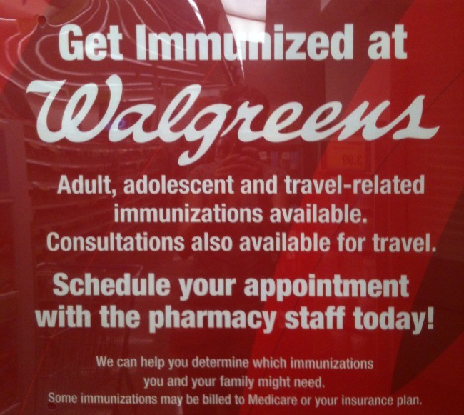 walgreens immunizations