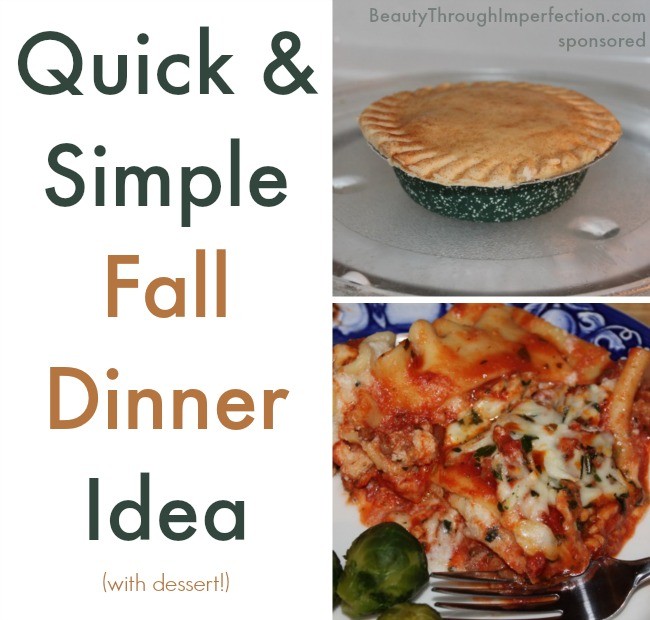 Simple fall dinner idea