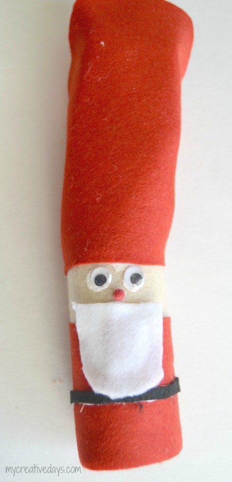 Toilet Paper Roll Santa Craft #santa #christmas #christmascrafts #craftsforkids #santaclaus