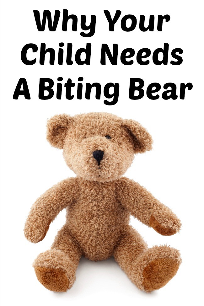 child needs biting bear