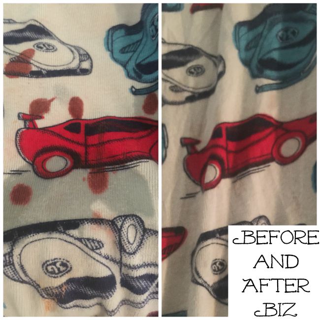 before and after stains