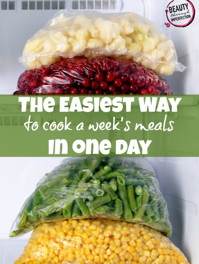Wow! This is such a smart way to get the most out of your freezer meals! Get a week's worth done in one day and with so much less trouble. Bonus points for the party & time with friends! Perfect ideas for moms who need simple weekday meals.