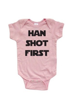 han shot first onesie