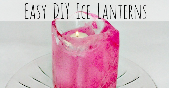 Eco-Friendly Fun Colored DIY Ice Lantern from Recyclables - 700 x 365 social