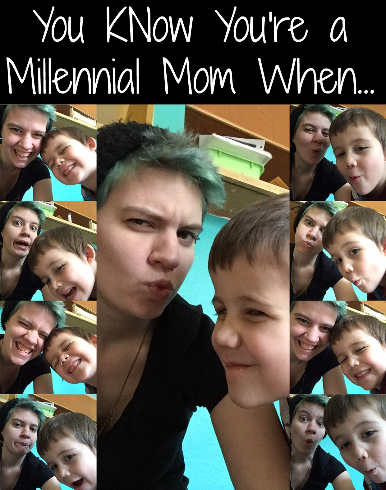 you know you're a millennial mom when