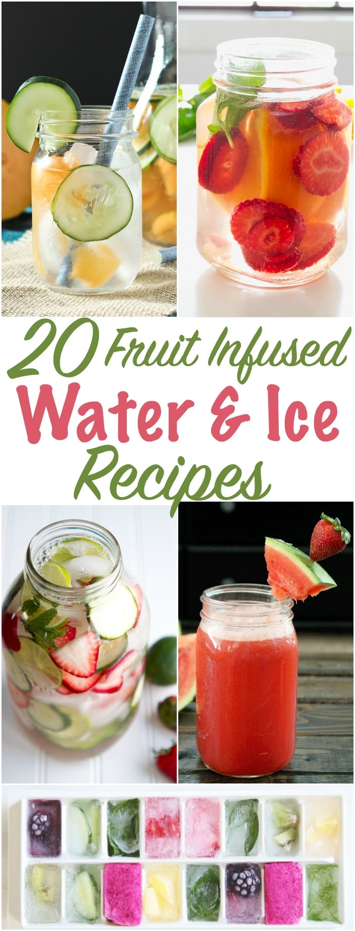 fruit infused water and ice recipes