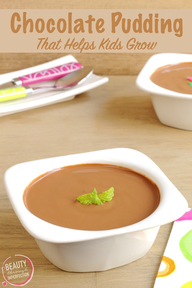 Chocolate pudding that helps kids grow