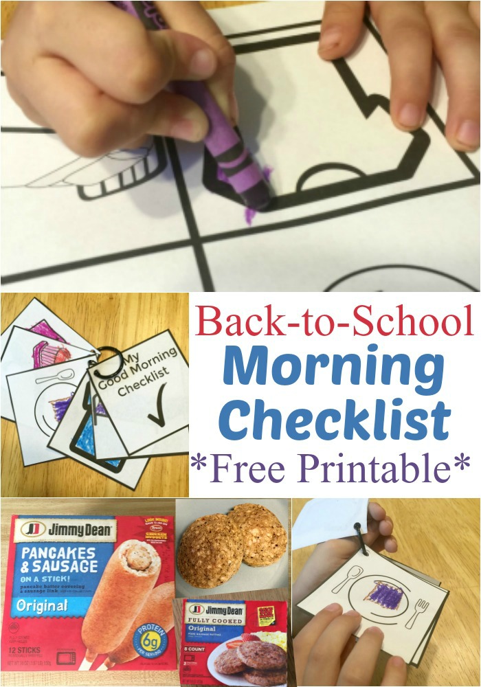 back to school morning checklist