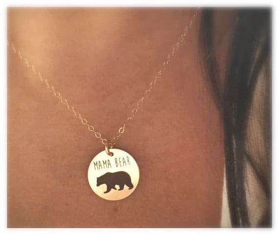 Mama bear necklace