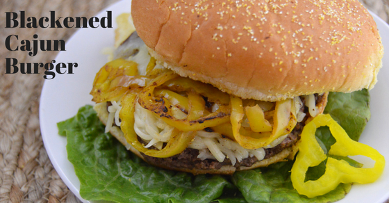Blackened Cajun Burger with Cheese
