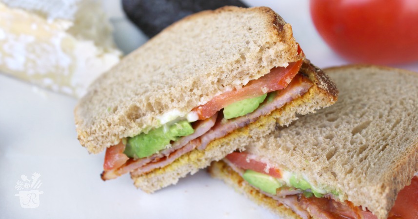 Grilled Ham and Brie Sandwich with Avocado