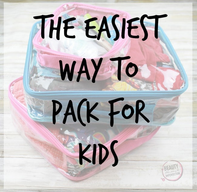 How to pack for two kids in only one bag. Easier packing tips for siblings. Remove stress from your vacation with kids with these packing hacks.