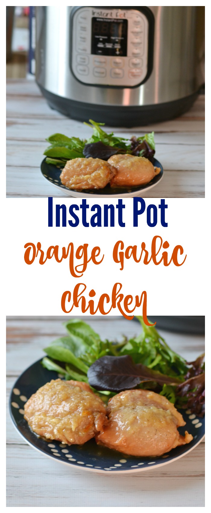 Instant Pot Garlic Orange Chicken is an easy instant pot recipe. A yummy sauce and easy prep make this a great recipe for instant pot beginners.