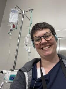 In the infusion room